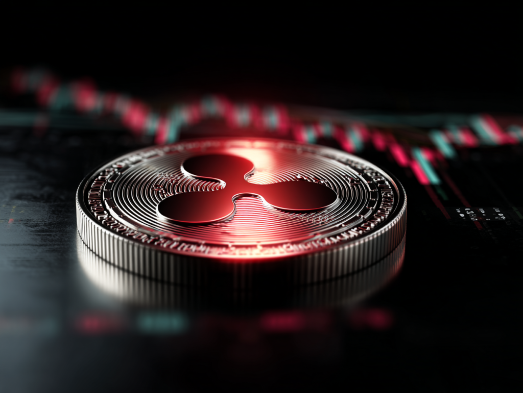 U4972574529 Ripple XRP Logo With Subtle Red Glow Dark Trading F33db2db C786 42d9 Bd29 23f666af4830 3.png