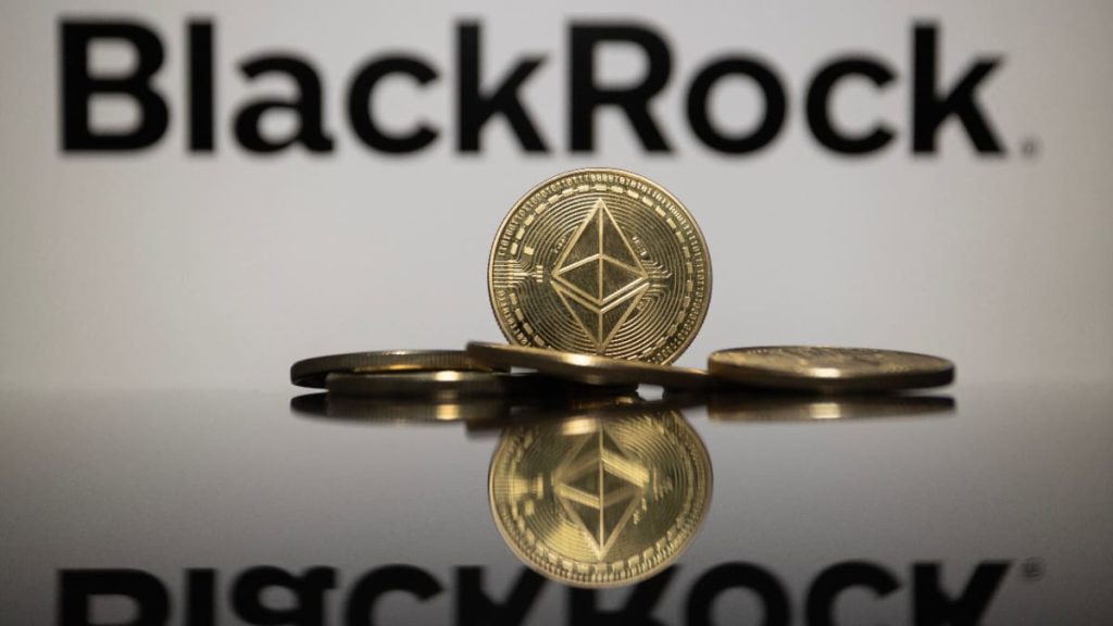 Een Afbeelding Van Ethereum ETH Munten Voor Het Logo Van Vermogensbeheerder Black Rock.jpg